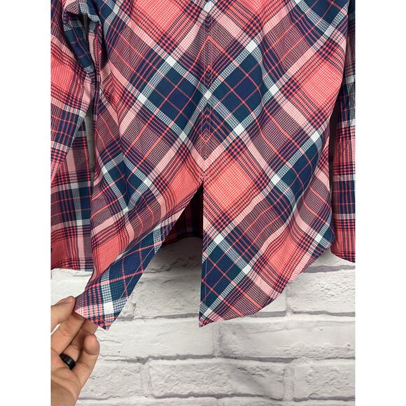 Marmot Women's L Outdoors Western Grunge Gorpcore Plaid Hiking Button-Up Shirt - Picture 6 of 11